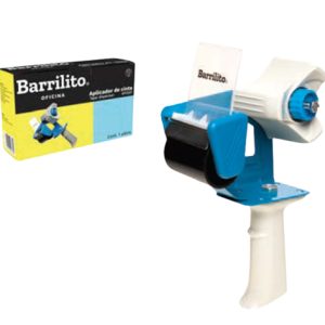 Barrilito AP2501 dispensador de cinta adhesiva Negro, Azul, Blanco