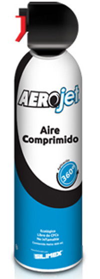 Silimex AeroJet 360° Teclado Filtro de aire comprimido de limpieza de equipos 440 ml