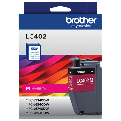 Brother LC402MS cartucho de tinta 1 pieza(s) Original Rendimiento estándar Magenta