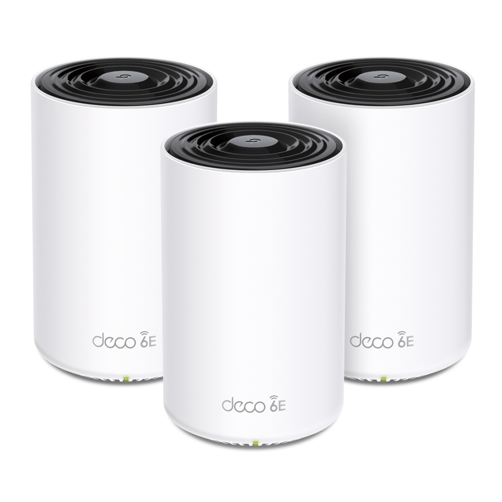 TP-Link Deco XE75 Pro (3-pack) Triple banda (2.4 GHz / 5 GHz / 6 GHz) Wi-Fi 6E (802.11ax) Blanco Interno