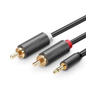 Ugreen 10512 cable de audio 3 m 2 x RCA 3,5mm Negro