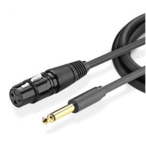 Ugreen 20721 cable de audio 5 m 6.35mm XLR (3-pin) Negro