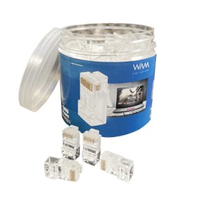 WAM WAM-PLUG conector RJ-45 Transparente