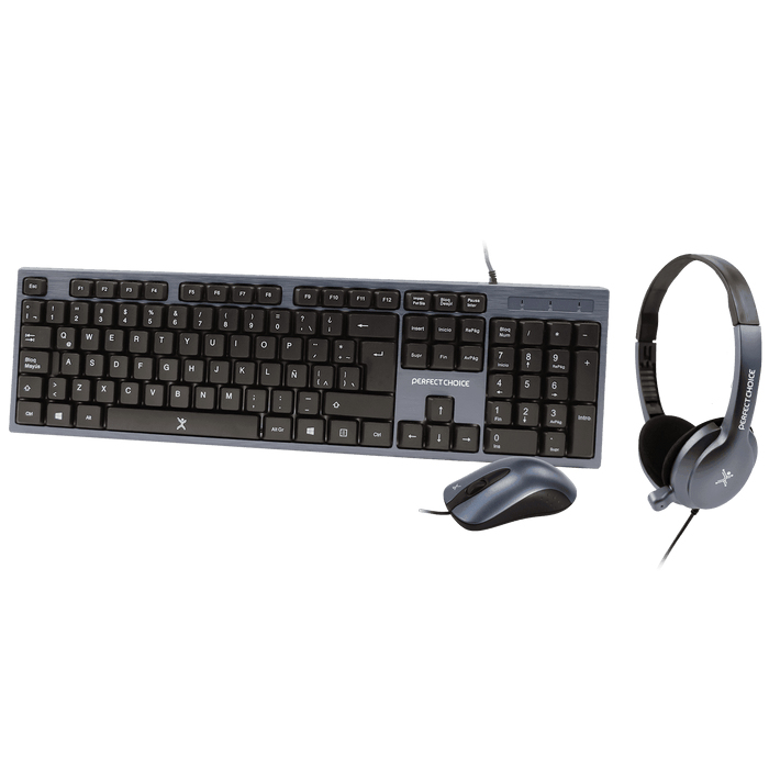 Perfect Choice PC-201700 teclado Ratón incluido Oficina USB QWERTY Negro