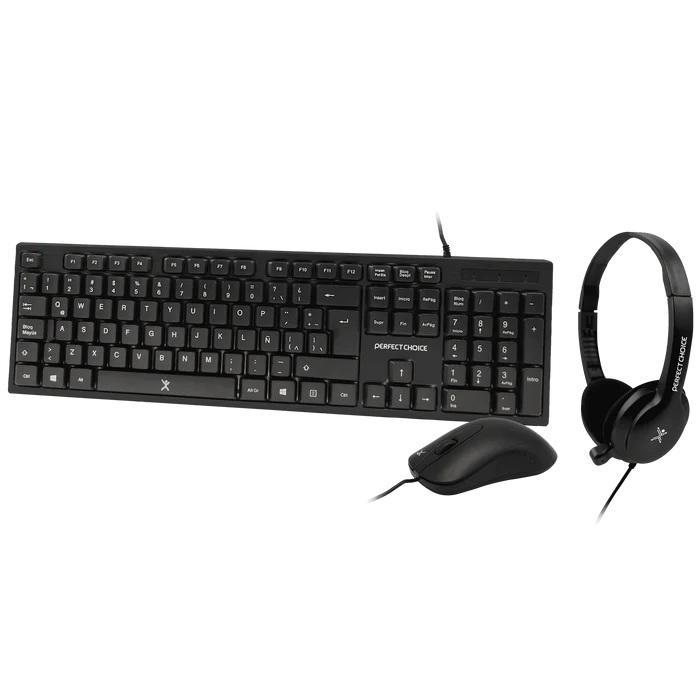 Perfect Choice PC-201717 teclado Ratón incluido Universal USB QWERTY Negro