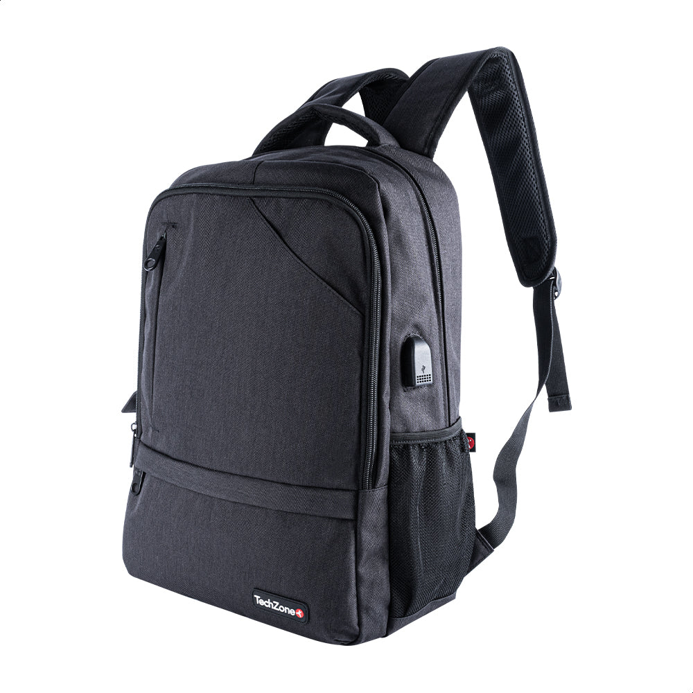 TechZone TZ21LBP09 mochila Mochila casual Negro Nylon, Poliéster