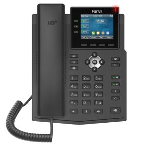 Fanvil X3U teléfono IP Negro 6 líneas LCD