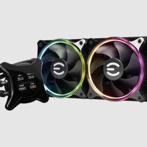 EVGA 400-HY-CX24-V1 sistema de refrigeración de computadora Procesador Refrigerador de líquidos todo en uno 12 cm Negro