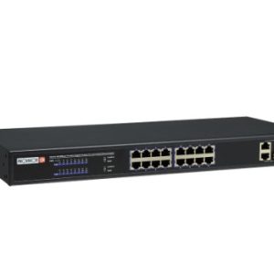 Provision-ISR POES-16250C+2COMBO dispositivo de redes Fast Ethernet (10/100) Energía sobre Ethernet (PoE) Negro