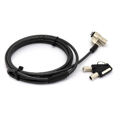 BRobotix 6001639 cable antirrobo Negro, Plata 1.8 m