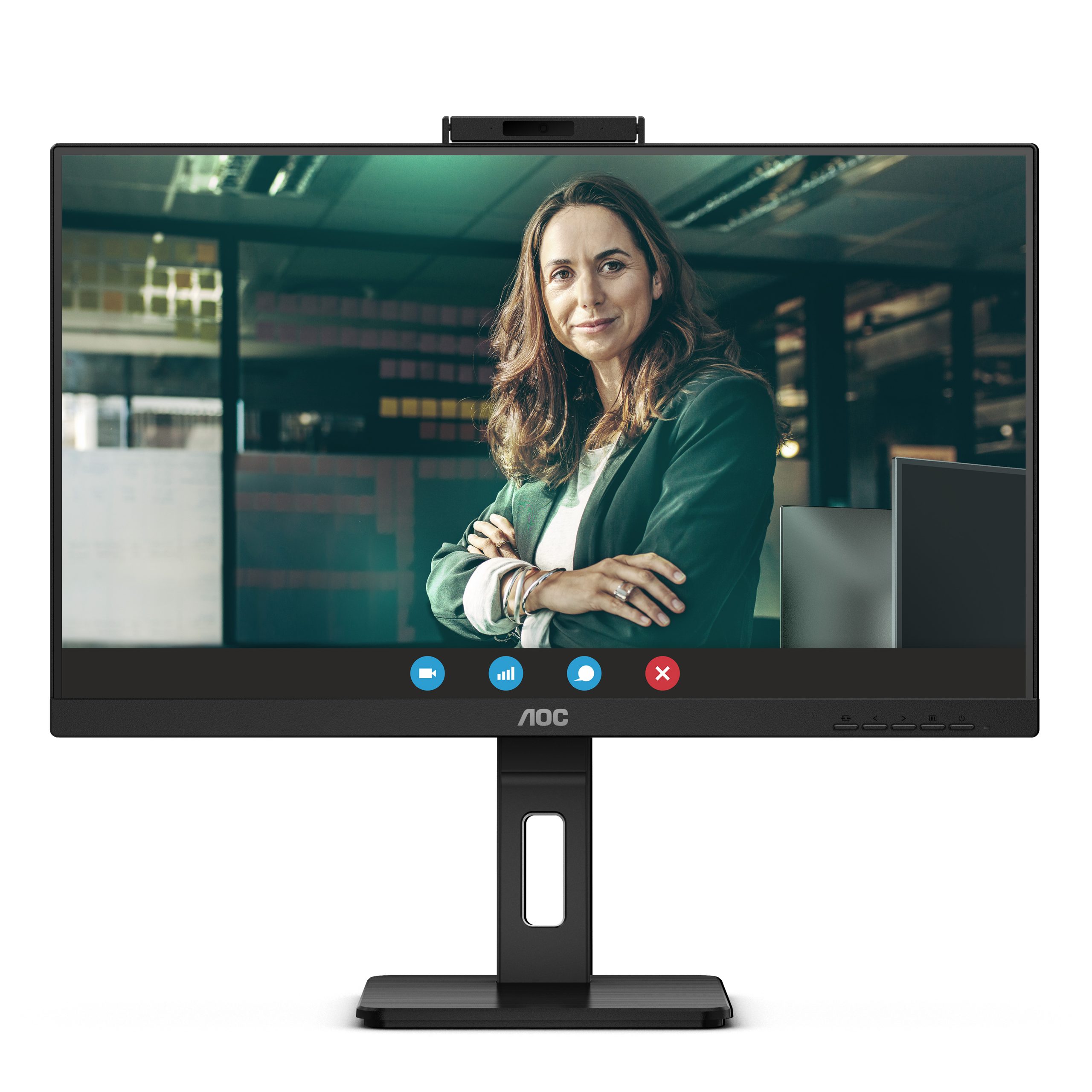 Monitor AOC Q27P3CW, 27", 2560 x 1440 Pixeles, Quad HD, LED, Negro