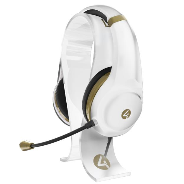 4Gamers XP-GOLDR-WHT-4G audífono y auriculare Auriculares Alámbrico Diadema Juego Oro, Blanco