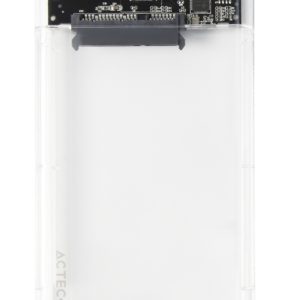 Acteck ARMOR CLEAR HC430 Cubierta de disco duro/SSD Transparente 2.5"