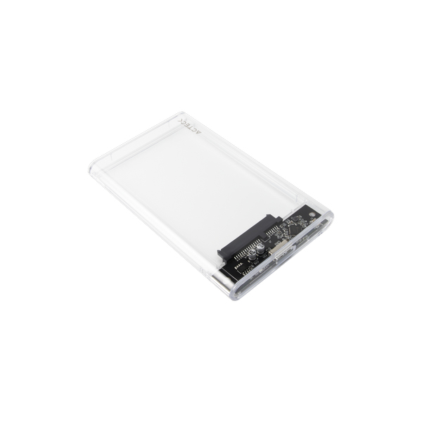 Acteck ARMOR CLEAR HC440 Carcasa para SSD Blanco 2.5"