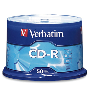 Verbatim Standard 120mm CD-R Media 700 MB 52x 50 pieza(s)
