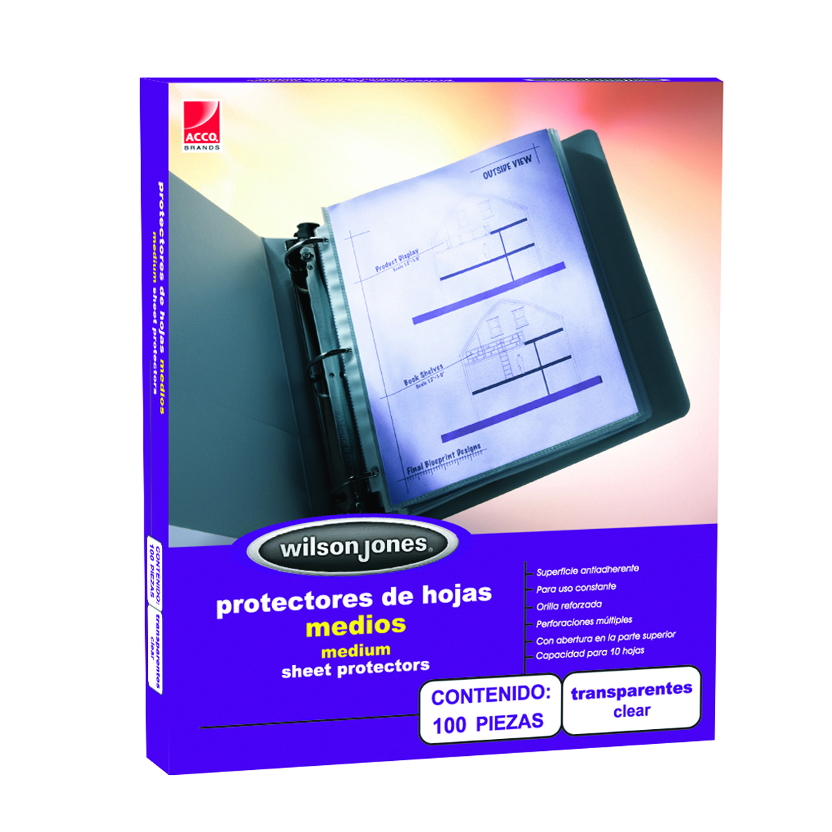 Acco P0572 protector de hoja Polipropileno (PP) 100 pieza(s)