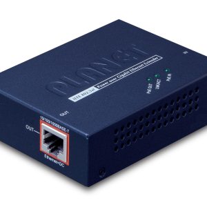PLANET POE-E201 extensor de red Transmisor y receptor de red Azul