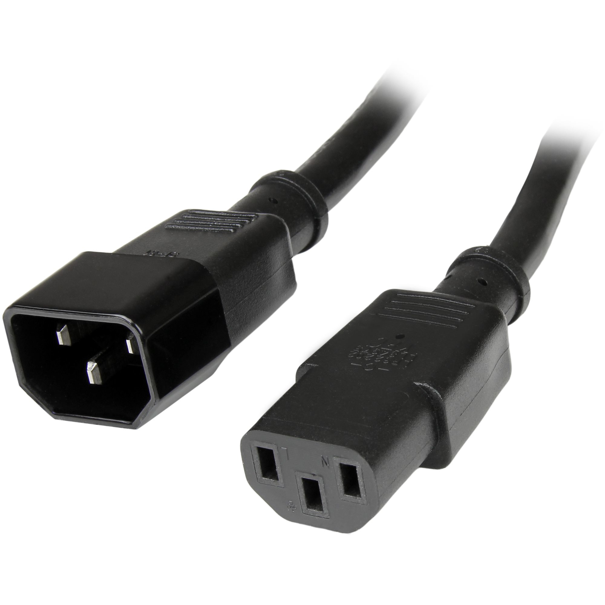StarTech.com Cable de 1.8m de Extensión de Alimentación para Computadora C14 a C13 con Calibre 14AWG