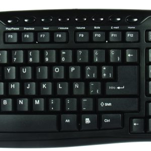 Perfect Choice EL-993384 teclado Hogar USB QWERTY Negro