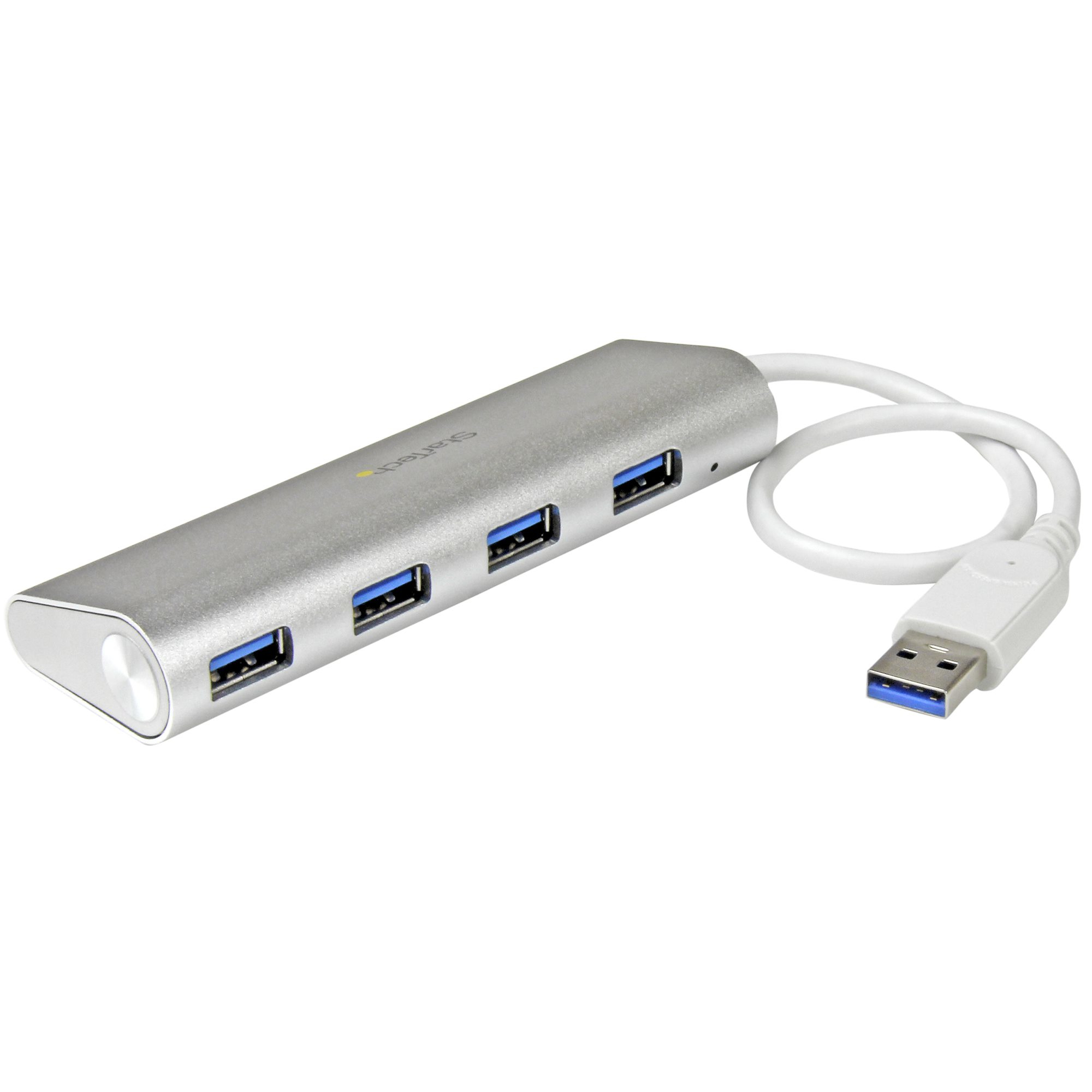 StarTech.com Hub USB 3.0 de 4 Puertos - Hub Concentrador USB-A - Alimentado por el Bus - 5Gbps - Hub USB Portátil - Carcasa Resistente
