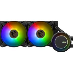 MSI MAG CORELIQUID E240 sistema de refrigeración de computadora Placa base, Procesador Kit de enfriamiento líquido 12 cm Negro