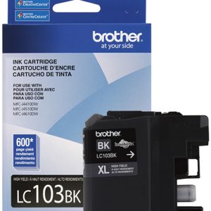 Brother LC103BK cartucho de tinta 1 pieza(s) Original Alto rendimiento (XL) Foto negro