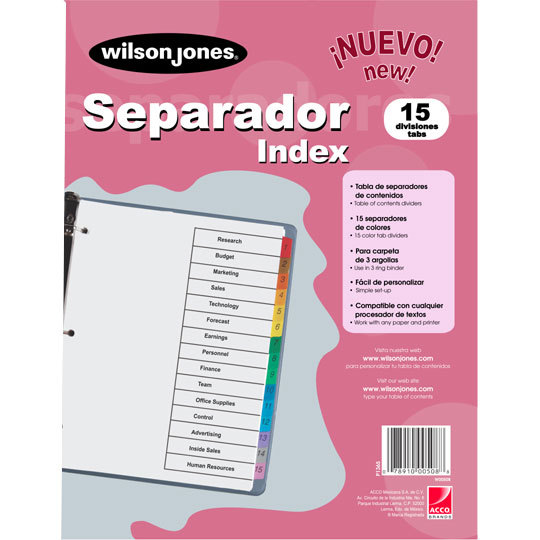 Acco P1365 divisor Rosa