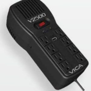 Vica V2500 supresor de picos Negro 8 salidas AC 100-127 V