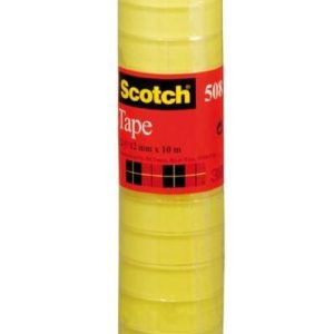 3M 5081210 cinta adhesiva de papelería o oficina 10 m Transparente 12 pieza(s)