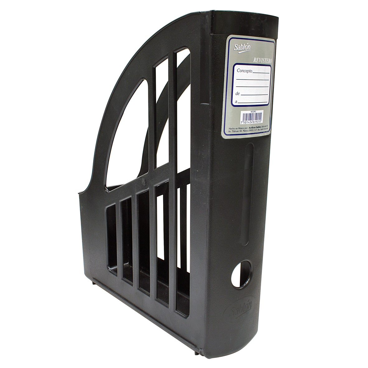 Sablon 1925 estante para revista Negro