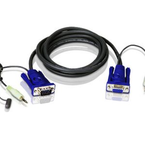 ATEN 2L2402A cable para video, teclado o ratón (KVM) Azul, Negro 1.8 m