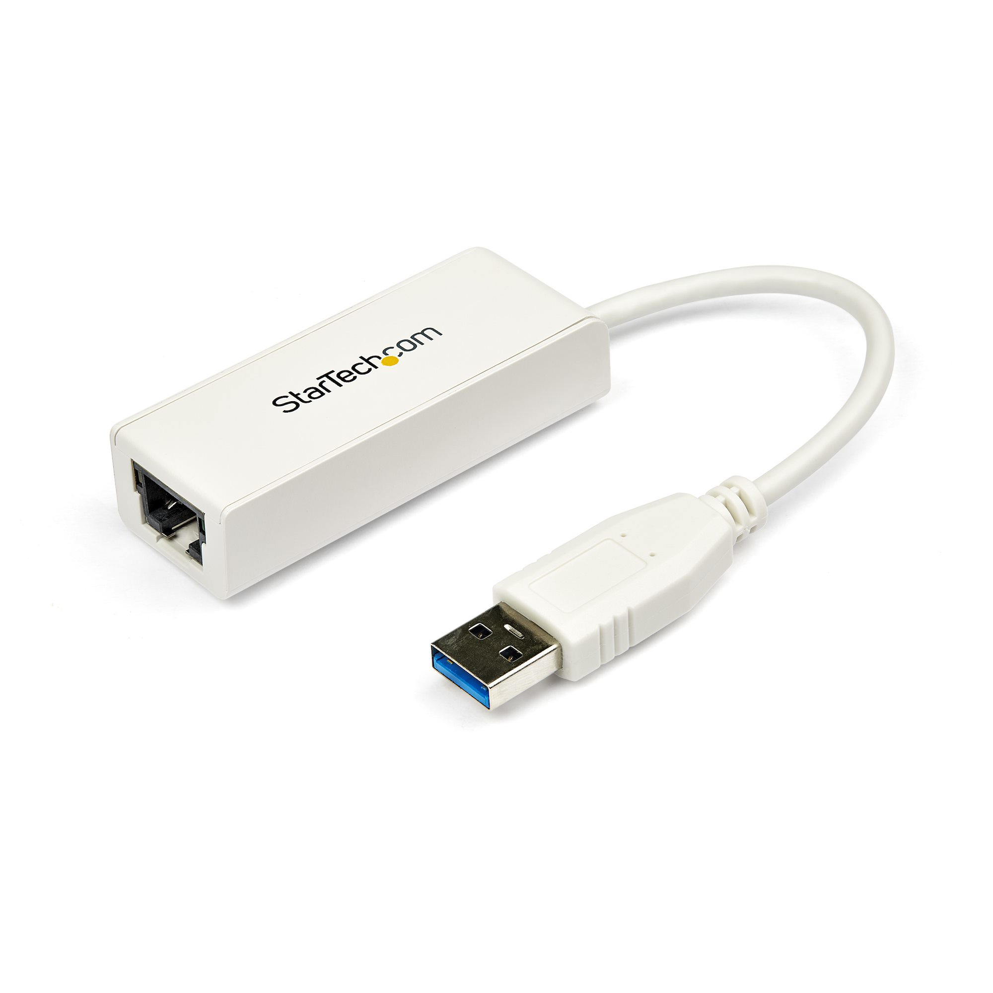 StarTech.com Adaptador Tarjeta de Red Externa NIC USB 3.0 a Ethernet Gigabit de 1 Puerto - 1x RJ45 Hembra - 1x USBA - 10/100/1000 - Adaptador LAN Externo - Blanco