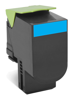 Lexmark 70C80C0 cartucho de tóner 1 pieza(s) Original Cian