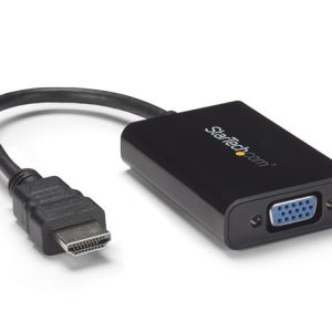 StarTech.com Cable Adaptador Externo Convertidor de Video y Audio HDMI a VGA - 1920x1200