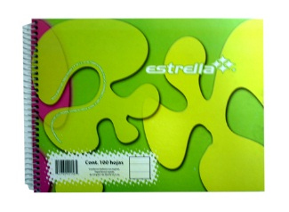 Estrella 156 libreta 100 hojas Multicolor