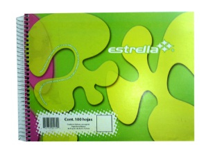 Estrella 160 libreta 100 hojas Multicolor