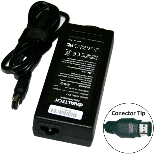 Ovaltech OTAC-E67 adaptador e inversor de corriente Auto 90 W Negro