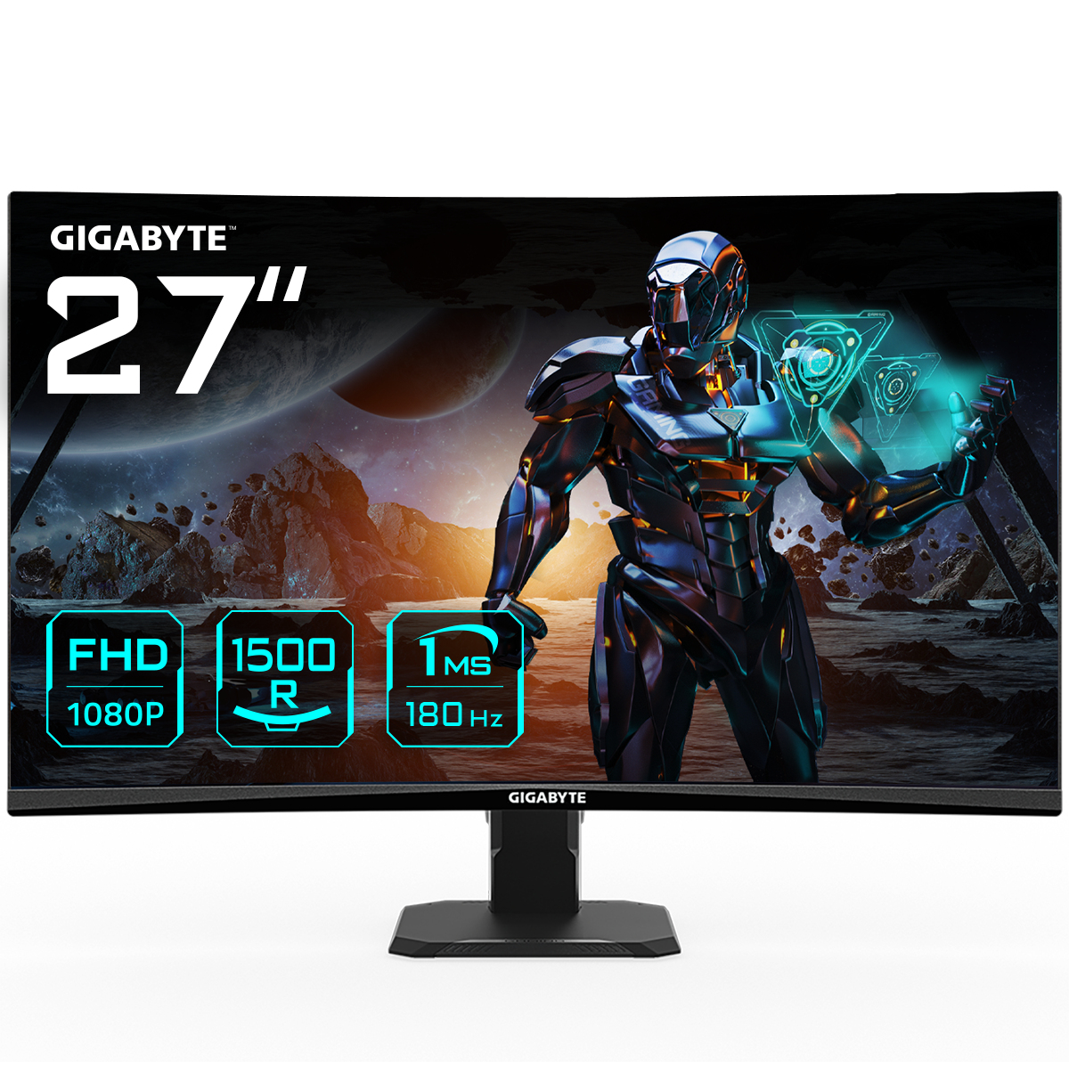 GIGABYTE GS27FC monitor de computadora 68.6 cm (27") 1920 x 1080 Pixeles Full HD LCD Negro