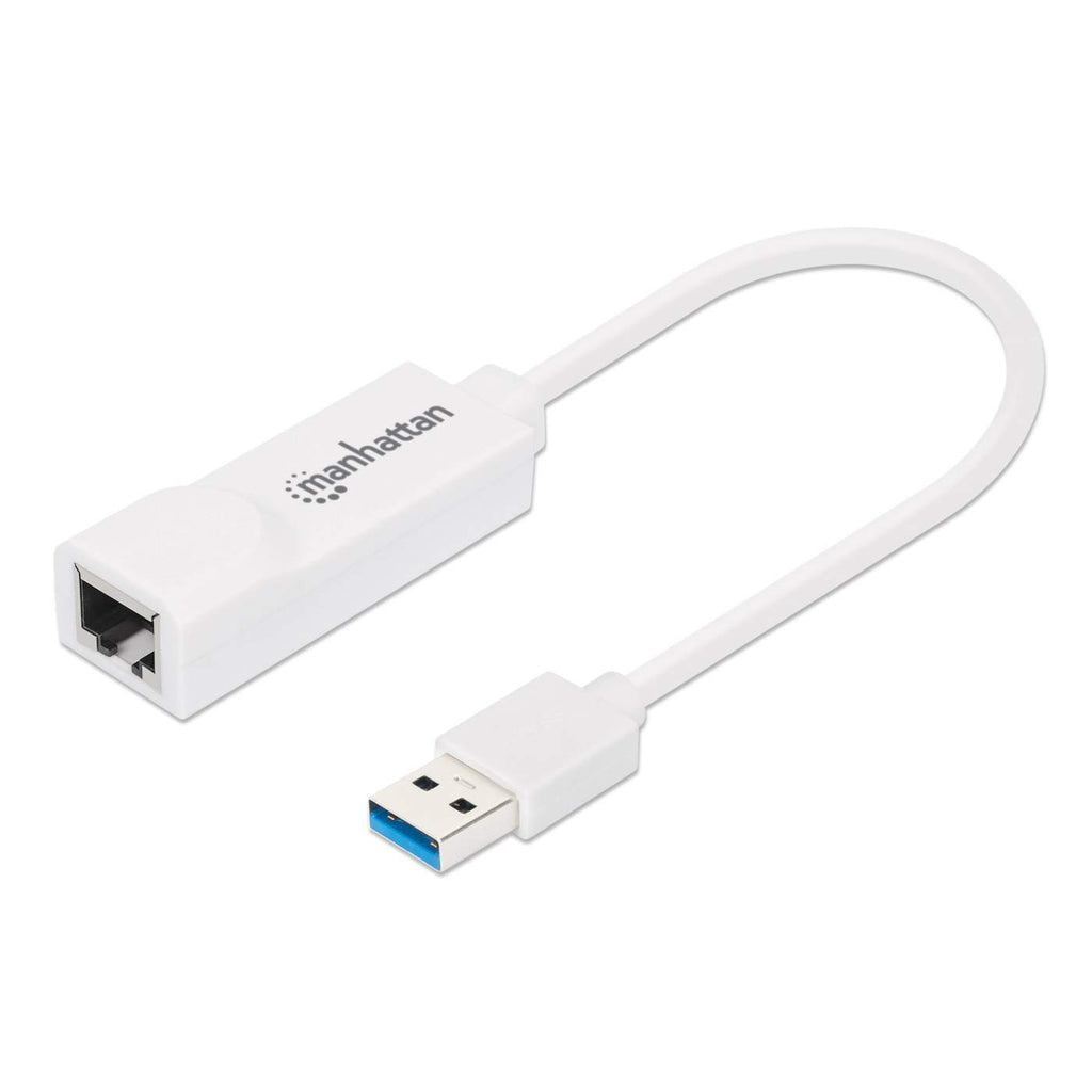 Manhattan Adaptador de Súper Velocidad USB 3.0 a RJ-45 GB Ethernet