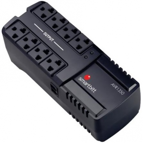 Smartbitt AVR1350 extensión de corriente 8 salidas AC Negro