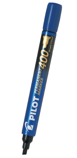 Pilot SA4 marcador permanente Punta de cincel Negro