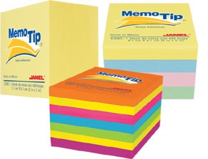 Janel 6590202297 nota autoadhesiva Plaza Lila 400 hojas Autoadhesivo