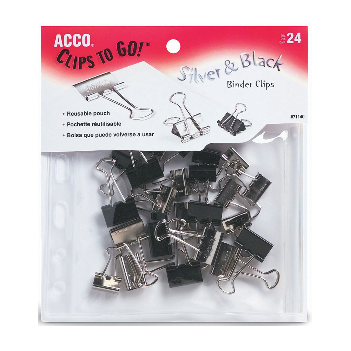 Acco P2462 pinzas sujetapapeles 12 pieza(s) Metal