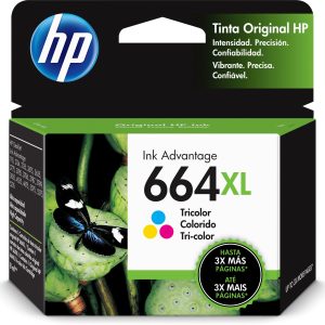 HP Cartucho original de tinta tricolor de alto rendimiento 664XL Advantage