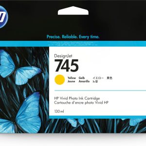 HP Cartucho de tinta DesignJet 745 amarillo de 130 ml