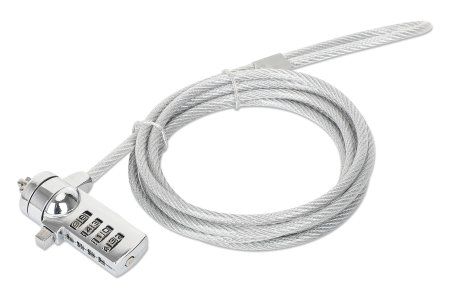 Manhattan 440448 cable antirrobo Plata 2 m