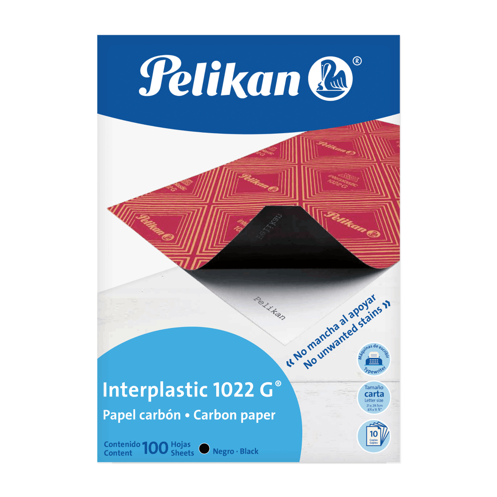 Pelikan Carbón 1022 papel carbón 100 hojas A4