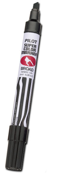 Pilot 44100 marcador permanente Negro 12 pieza(s)