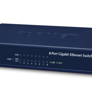PLANET GSD-803 dispositivo de redes Gigabit Ethernet (10/100/1000) Azul