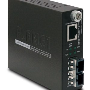 PLANET GST-802 convertidor de red 2000 Mbit/s 850 nm Multimodo Negro